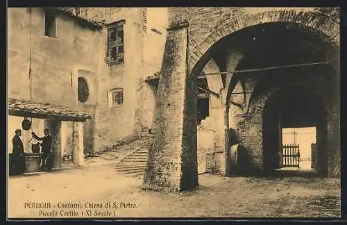AK Perugia, Contorni, Chiesa di S. Pietro, Piccolo Cortile