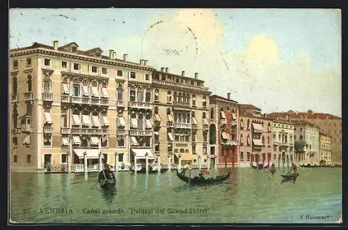 AK Venezia, Canal grande, Palazzi del Grand Hotel