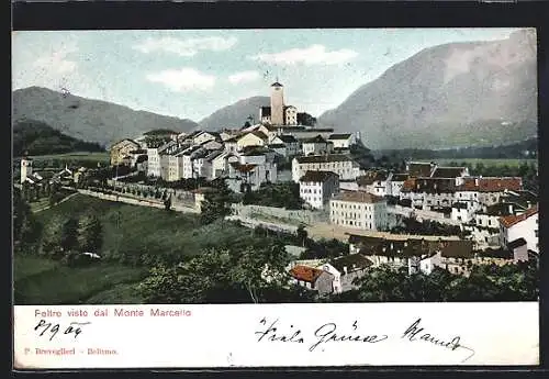 AK Feltre, Panorama visto dal Monte Marcello