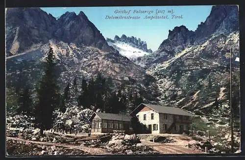 AK Passo di Falzarego, Gasthof Falzarego an der Dolomitenstrasse