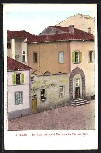 AK Arezzo, La Casa detta del Petrarca in Via dell`Orto
