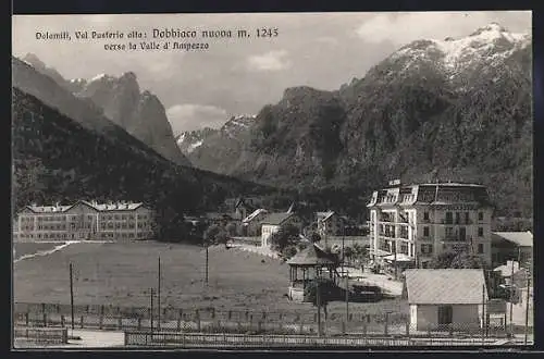 AK Dobbiaco nuova, Panorama verso la Valle d`Ampezzo