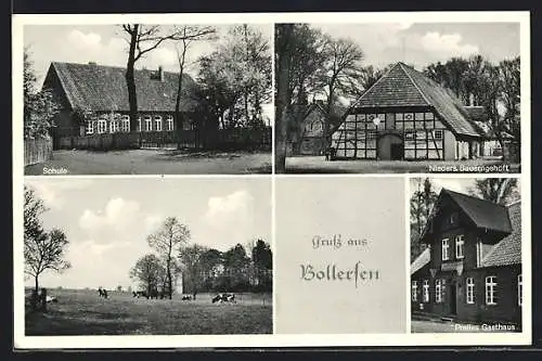 AK Bollersen, Schule, Niedersächsisches Bauerngehöft, Pralles Gasthaus