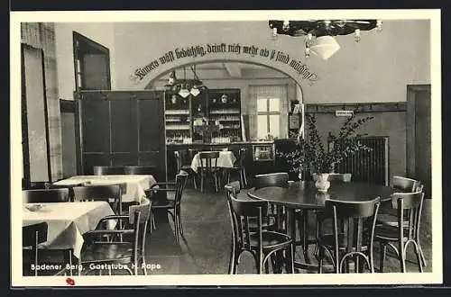 AK Achim / Bremen, Restaurant zum Badener Berg, Bes. H. Pape