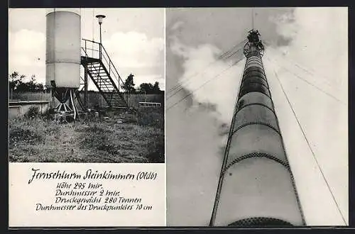 AK Steinkimmen, Blick auf den Fernsehturm, Höhe 295 Meter