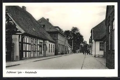 AK Syke, Hauptstrasse mit Cafe