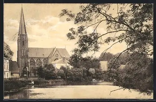 AK Syke, Mühlenteich und Kirche