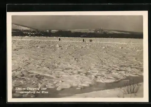 AK Klosterneuburg bei Wien, Eisstoss Übergäng 1929