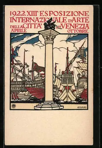 Künstler-AK Venezia, XIII. Esposizione Internazionale d`Arte della Citta 1922, Ausstellung