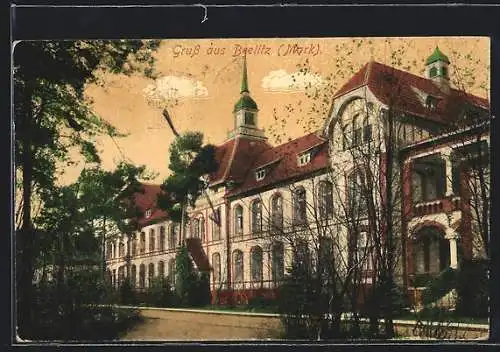 AK Beelitz /Mark, Partie am Frauen-Pavillon