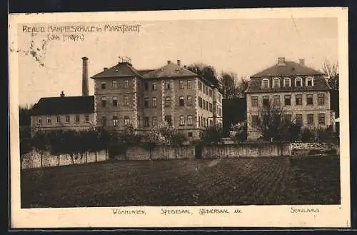 AK Marktbreit, Real u. Handelsschule, Inh. F. Köppl, Wohnungen, Speisesaal, Studiersaal