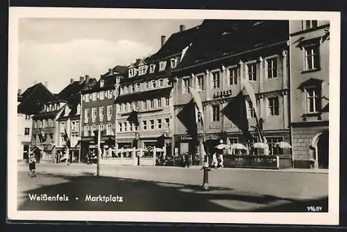 AK Weissenfels, Hotel am Marktplatz