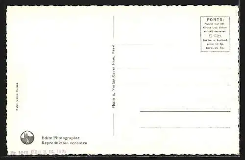 AK Basel, Partie am Deutschen Reichsbahnhof