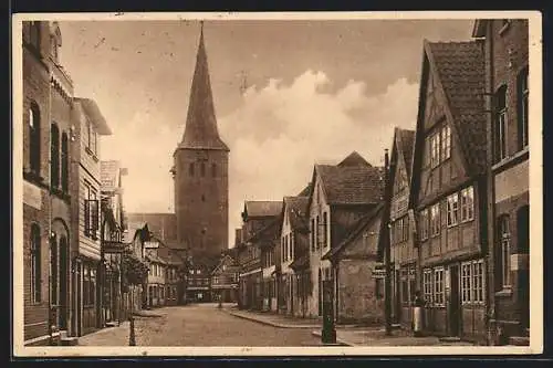 AK Uelzen, Blick in die Achter-Strasse