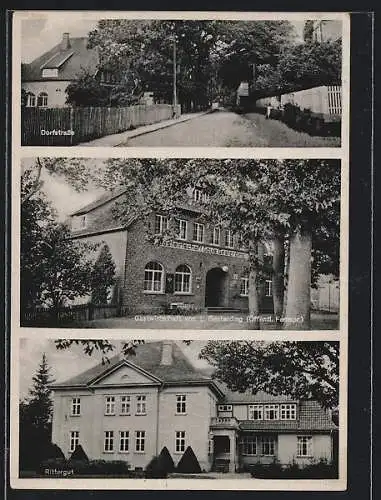 AK Golste /Uelzen, Gasthaus Louis Gesterding, Rittergut, Dorfstrasse