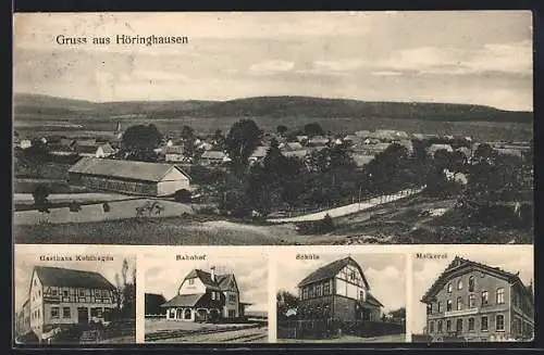 AK Höringhausen / Waldeck, Gasthaus Kohlhagen, Bahnhof, Molkerei