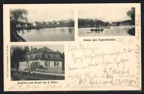 AK Espachweiler, Gasthaus zum Hirsch von G. Zeller