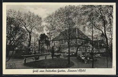 AK Limmer /Alfeld, Gasthof Deutscher Garten, Bes. Rich. Nordhausen