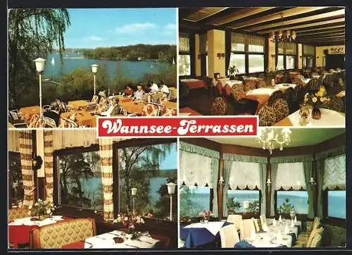 AK Berlin, Restaurant Wannsee-Terrassen, Inh. Elisabeth Grösser, Wannseebadweg 4