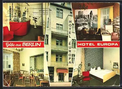 AK Berlin-Charlottenburg, Hotel Europa, Inh. Berger & Co., Konstanzer Strasse 60