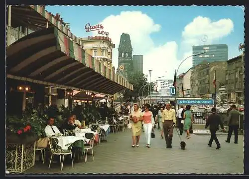 AK Berlin, Café Kranzler am Kurfürstendamm