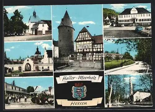 AK Hailer-Meerholz, Heimatmuseum, Rathaus, Gelnhauser Strasse