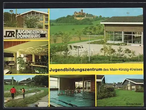 AK Ronneburg / Hessen, Jugendbildungszentrum des Main-Kinzig-Kreises, Speisesaal, Seminarhäuser