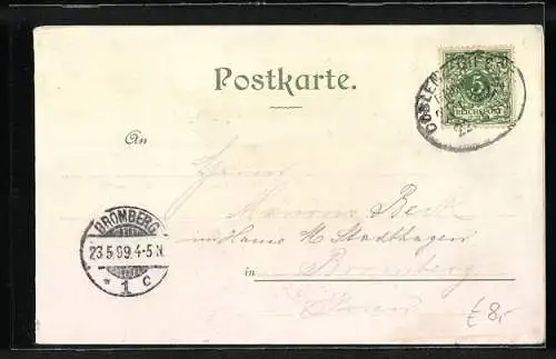 AK Dampfer Wilhelm, Kaiser u. König, Schloss Rheinstein