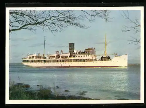 AK Passagierschiff SS Wellamo vom Ufer aus gesehen