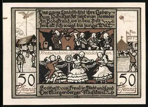 Notgeld Quedlinburg 1922, 50 Pfennig, Die lustigen Münzenberger