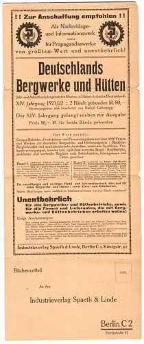 Klapp-AK Deutschlands Bergwerke und Hütten, Industrieverlag Spaeth & Linde