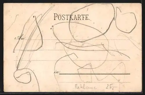 Lithographie Luzern, Teilansicht gegen Pilatus, Axenstein und Urirothstock, Reklame für Plüss-Staufer-Kitt