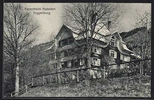 AK Toggenburg, Blick auf das Ferienheim Auboden