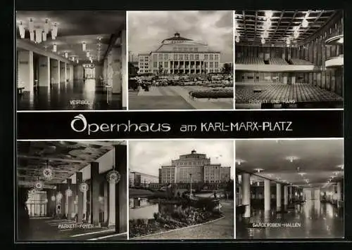 AK Leipzig, Opernhaus am Karl-Marx-Platz