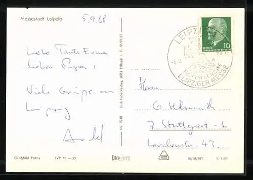 AK Leipzig, Opernhaus am Karl-Marx-Platz