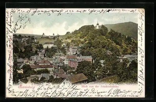 AK Sonneberg / Thüringen, Blick von der Friedrichshöhe