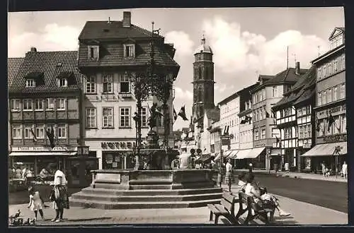 AK Göttingen, Gänselieselbrunnen und Jacobiturm