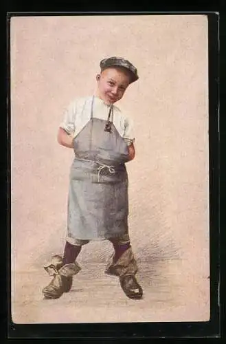 AK Meister der Zukunft, Junge als Schuhmacher verkleidet