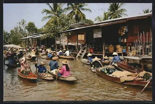 AK Rajburi, Damnernsaduak Floating-Market