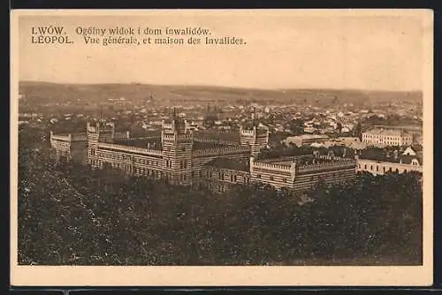 AK Léopol, Vue générale, et maison des Invalides