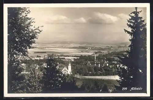 AK Altheide, Ortsansicht mit Kirche