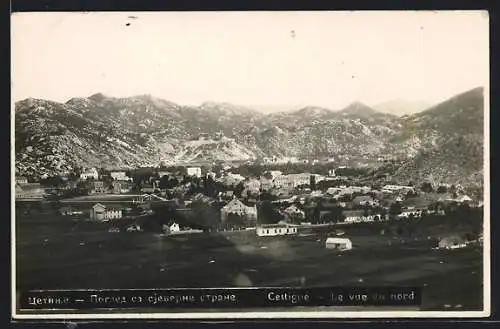 AK Cetinje / Cettigne, le Vue du Nord