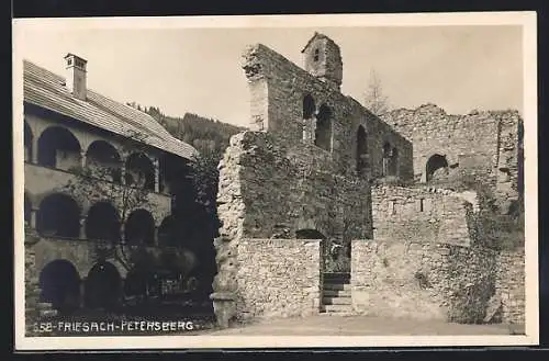 AK Friesach, Ruine am Petersberg