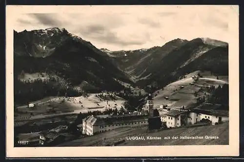 AK Luggau /Kärnten, Kloster mit der italienischen Grenze