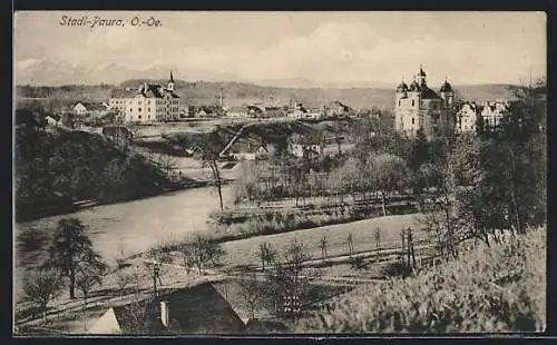 AK Stadl-Paura /O.-Oe., Teilansicht mit Kirche