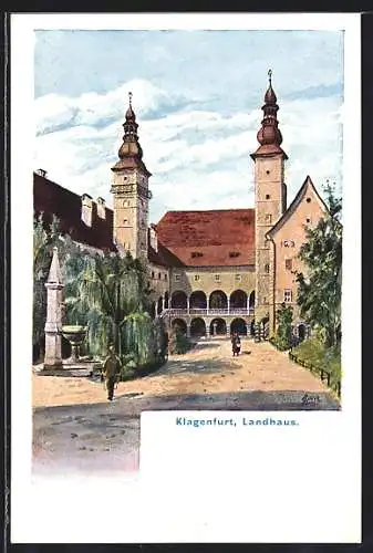 Künstler-AK Klagenfurt, Landhaus