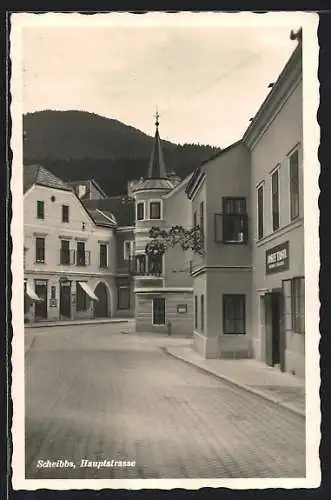 AK Scheibbs, Gasthaus Josef Tastl an der Hauptstrasse