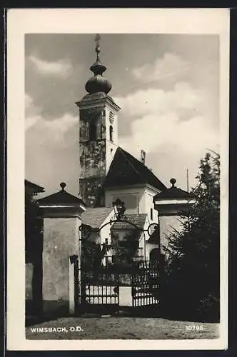 AK Wimsbach /O.Ö., Blick zur Kirche