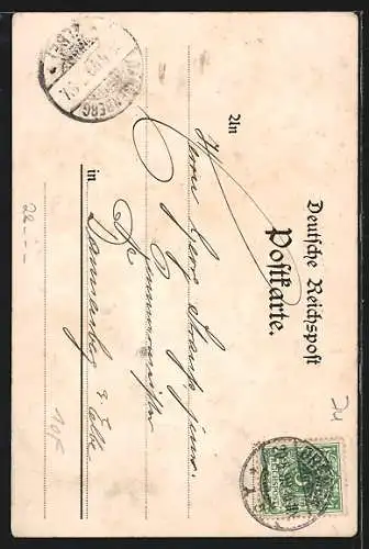 Lithographie Bremen, Ratskeller, Innenansicht