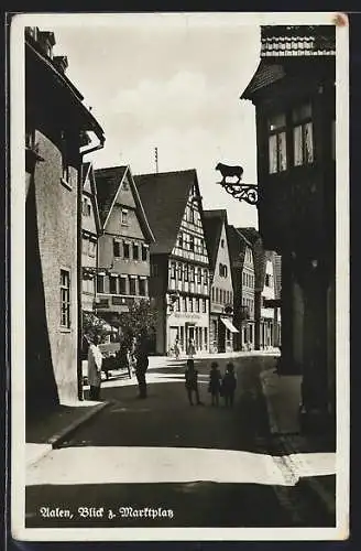 AK Aalen, Blick zum Marktplatz